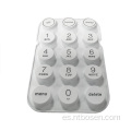 Botones de silicona conductores personalizados del teclado de control remoto multimedia